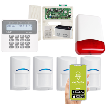 ZESTAW ALARMOWY SATEL PERFECTA 16 SET-A 4 CZUJKI BOSCH + PRF-LCD + SYRENA TI700